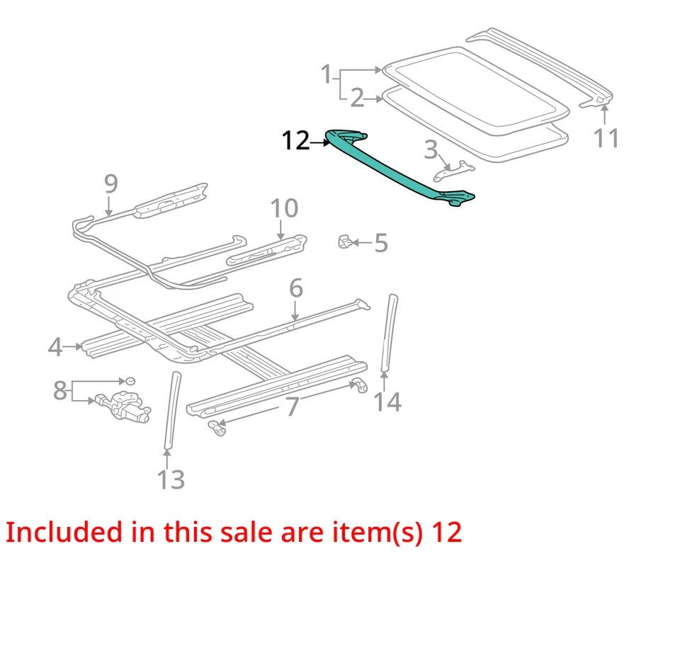 Se adapta a Pontiac Vibe Deflector Solar 2003-2008 RF AIR 88972737 - NUEVO OEM 88972737 Foto 2 de 3