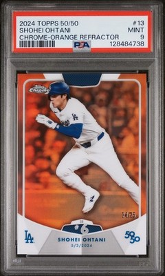 2024 TOPPS 50/50 SHOHEI OHTANI CHROME-ORANGE REFRACTOR SHOHEI
