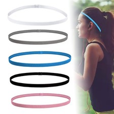 UP 4X Elastic Sport Headbands Non Slip Slim Hair Band Grip Women and Men A+