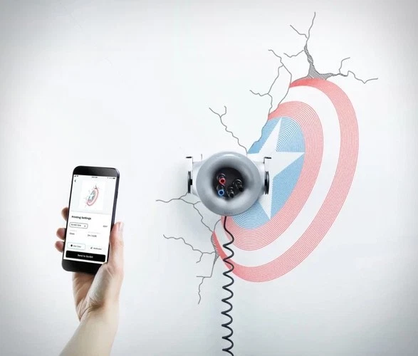 Scribit Write/Erase Wall Art Robot - Image 2 of 4