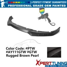 Fits 15-23 Dodge Charger 3PCS Front Lip IKON V3 ABS #PTW Rugged Brown Pearl