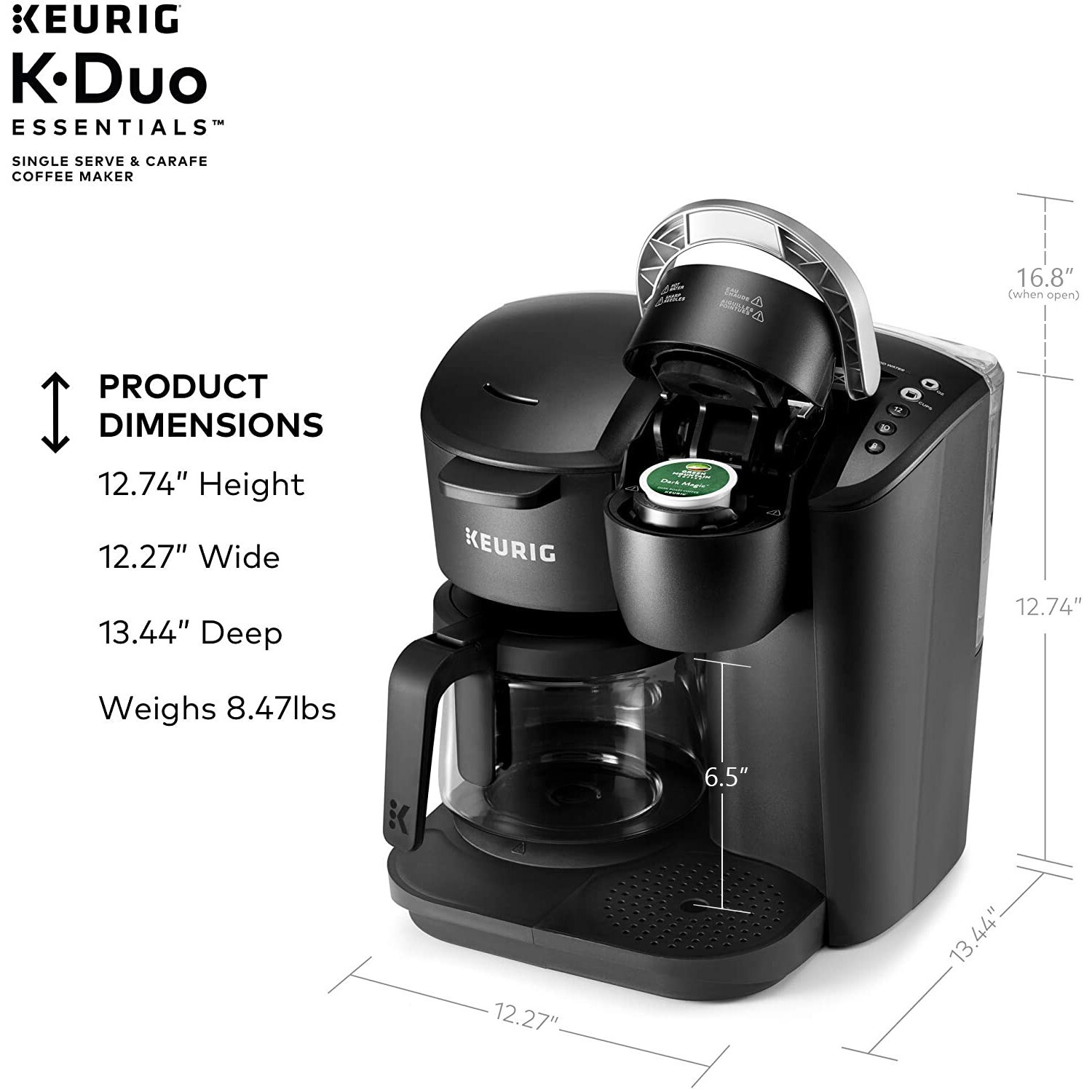 Keurig K-Duo Essentials 12 Cup Coffee 