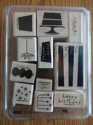 Stampin Up Eat Cake Stamp Set Two-Step Stamping 2006