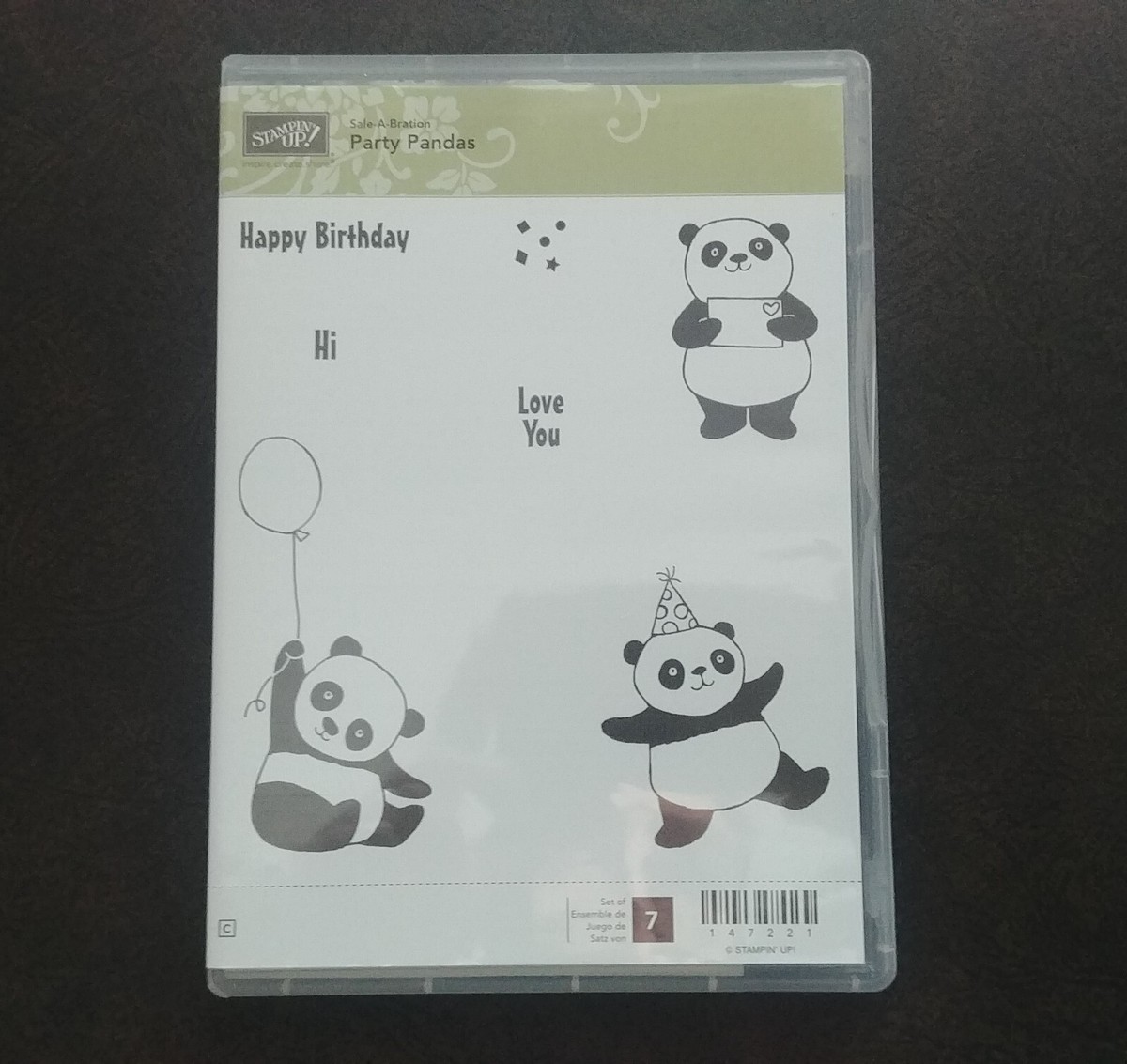 スタンピンアップ Party Pandas Party Pandas stamp set card tutorial