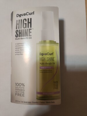 Deva Curl High Shine Multi Benefit Oil 5mL/0.17oz Sample Travel Size New on Card