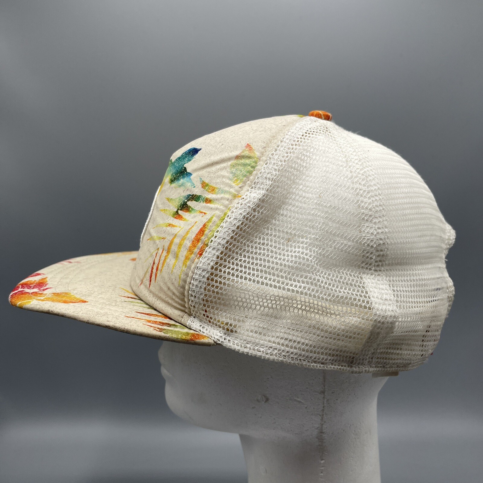 Vans Solid white Tie Dye Leaves Pattern Meshback … - image 3