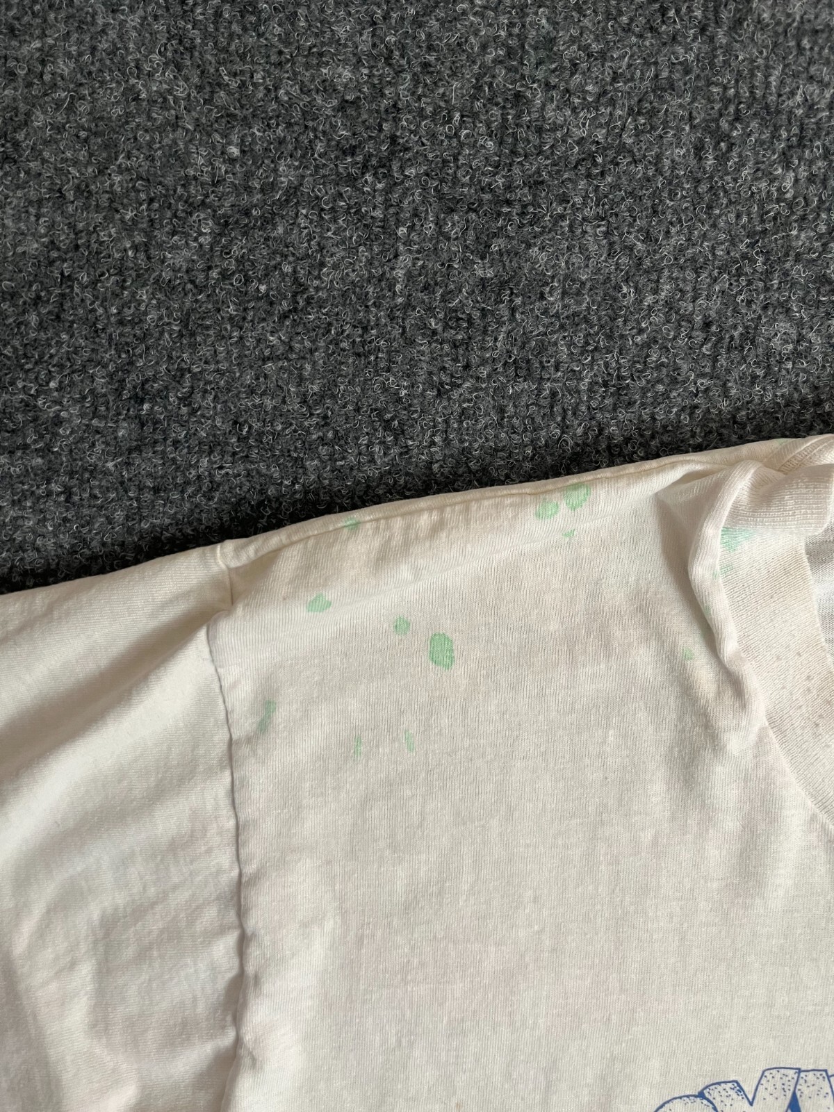 camicia pompiere vintage fila pattino XL LA anni 80 punto singolo invecchiata manica corta