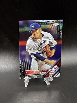 2016 Topps Chrome Masahiro Tanaka Black Refractor Card #5