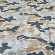 Kyle  Deena Baby Blanket Blue Camouflage Security Lovey White Sherpa