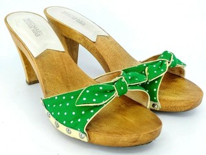 michael kors slides green