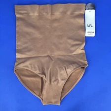 Empetua By Shapermint Panties M-L Brown High Waisted Shaper Comfortable Women