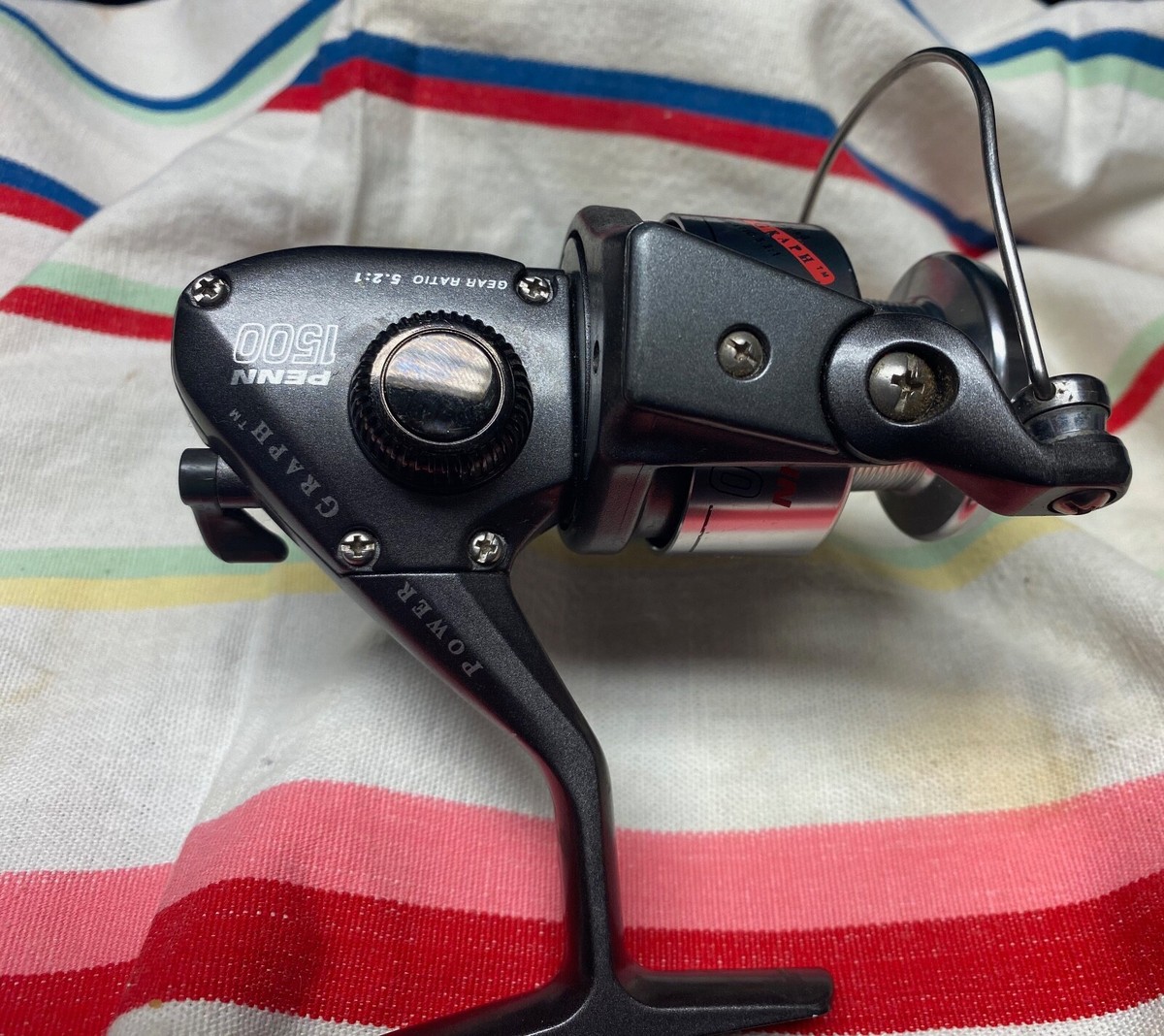 penn 1500 spinning reel VINTAGE- PENN BALL BEARING 1500 POWER GRAPH V FISHING REEL- SPORTING GOODS  FISH
