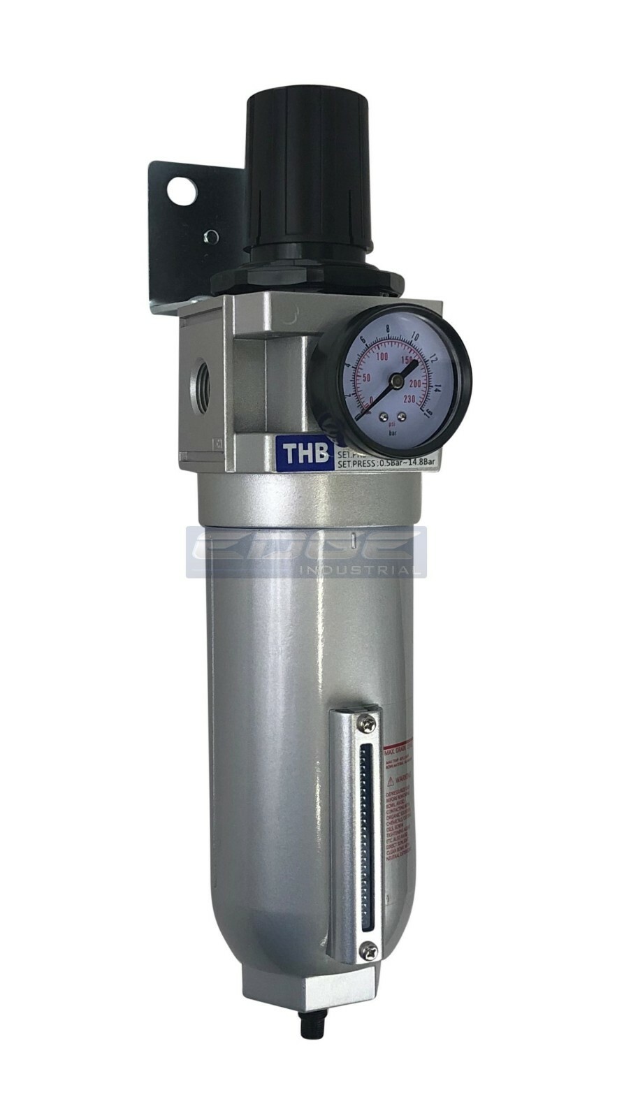 HIGH FLOW INDUSTRIAL GRADE FILTER REGULATOR COMBO FOR COMPRESSED AIR, 1" NPT