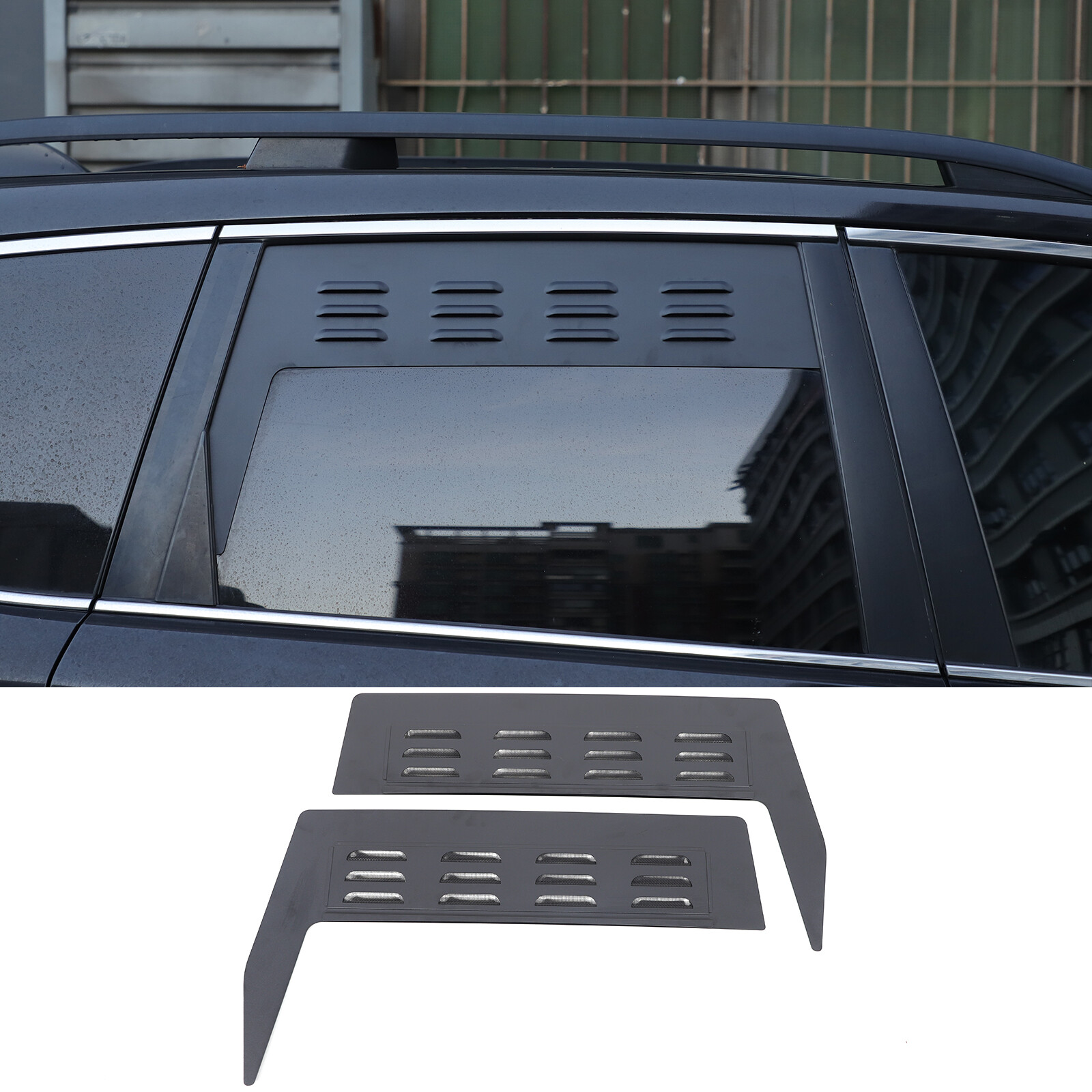 Rear Door Window Louver Air Vent Panel Trim For 2013-2018 Subaru Forester