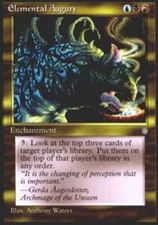 1 x Elemental Augury - Ice Age - Light Play - MTG