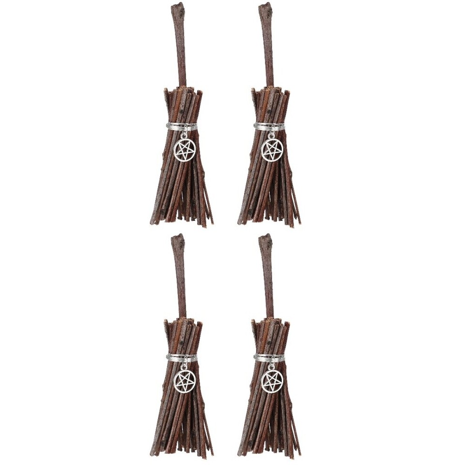 2 Pack Broom Pendant Realistic Witch Branch Broomstick Wizard Flying eBay