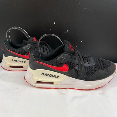 Nike Air Max System Mens Black Running Sneakers Size 8.5 SKU 6424