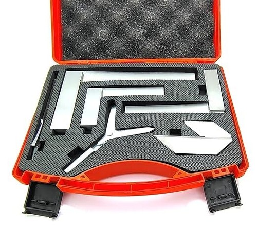 6 Pcs Engineer Kit (Try Squares,Center Square, Carbide Scriber, & Center Finder) - Picture 5 of 7