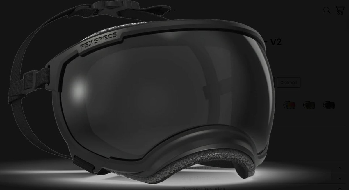 REX SPECS VERSION 2 DOG GOGGLES SIZE EXTRA SMALL | eBay