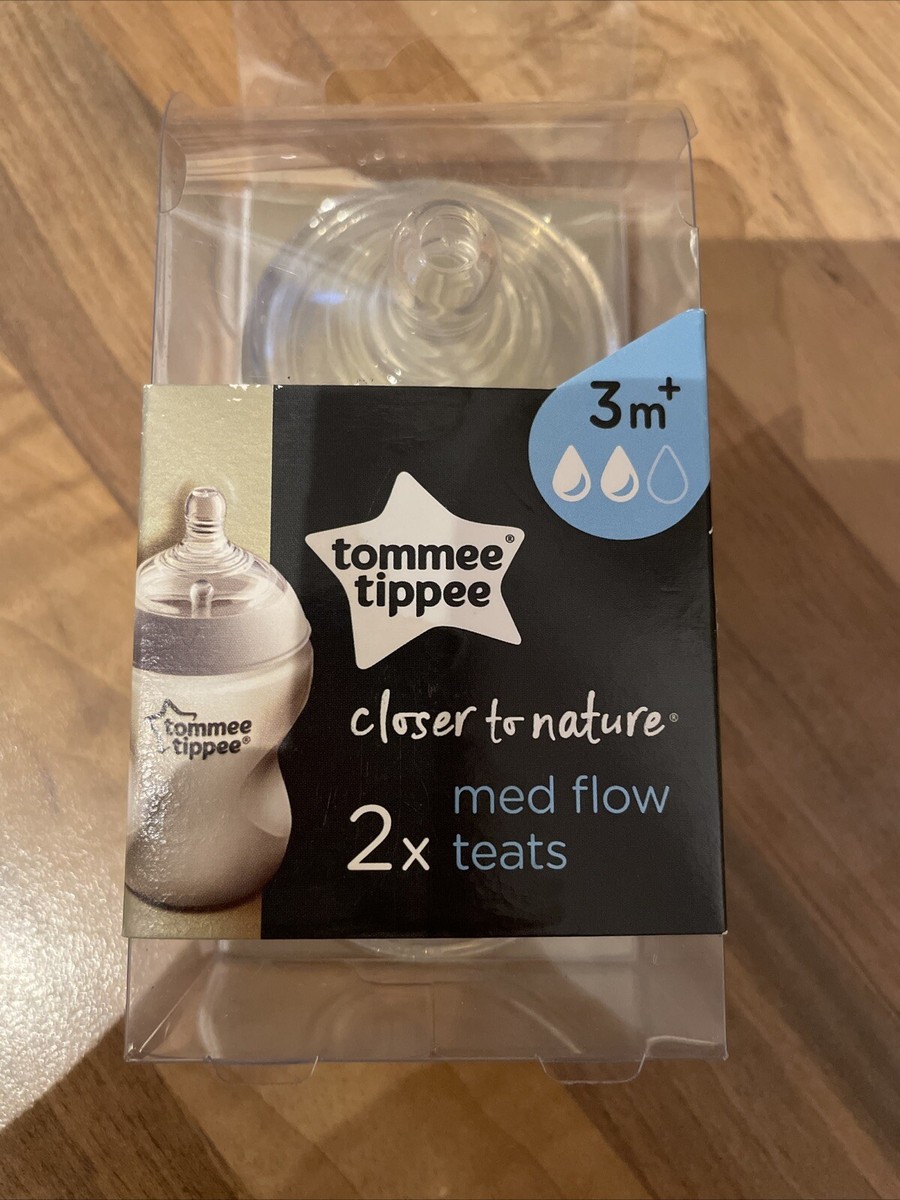 Tommee Tippee Closer to Nature months Medium Flow Bottle Teats
