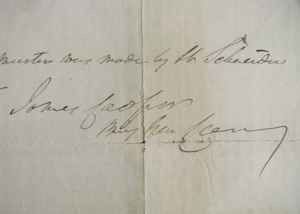 CIVIL WAR MARYLAND GENERAL JAMES COOPER AUTOGRAPH CAMP CHASE OHIO 1862 Foto 2 de 3