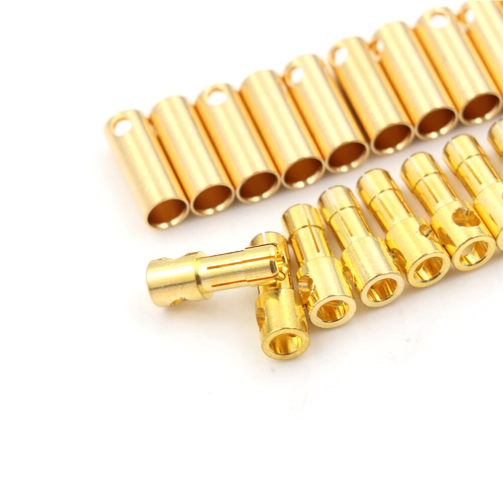 Dynamite Connector: Gold Bullet Set, 4mm, 3 Stück - Steckverbinder Für RC-Akkus & Ladegeräte