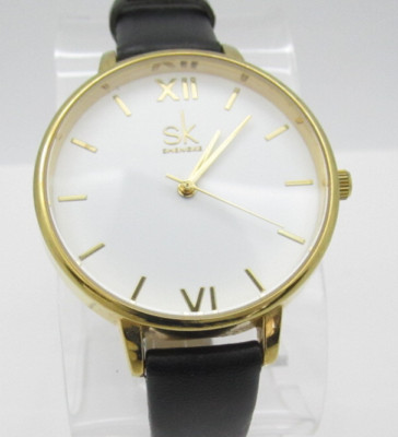 Women Shengke Quartz WR Analog 38mm Round Watch (H659) ''New Battery''