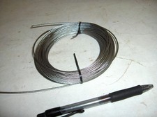 1/16" 1/8" Stainless Steel 7 x 7 Aircraft Cable Wire Rope 25' 50' 100'