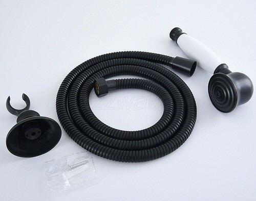 3Oil Rubbed Brass Bathroom Telephone Hand Held Shower Head + 1.5m Hose + Bracket - Picture 7 of 7