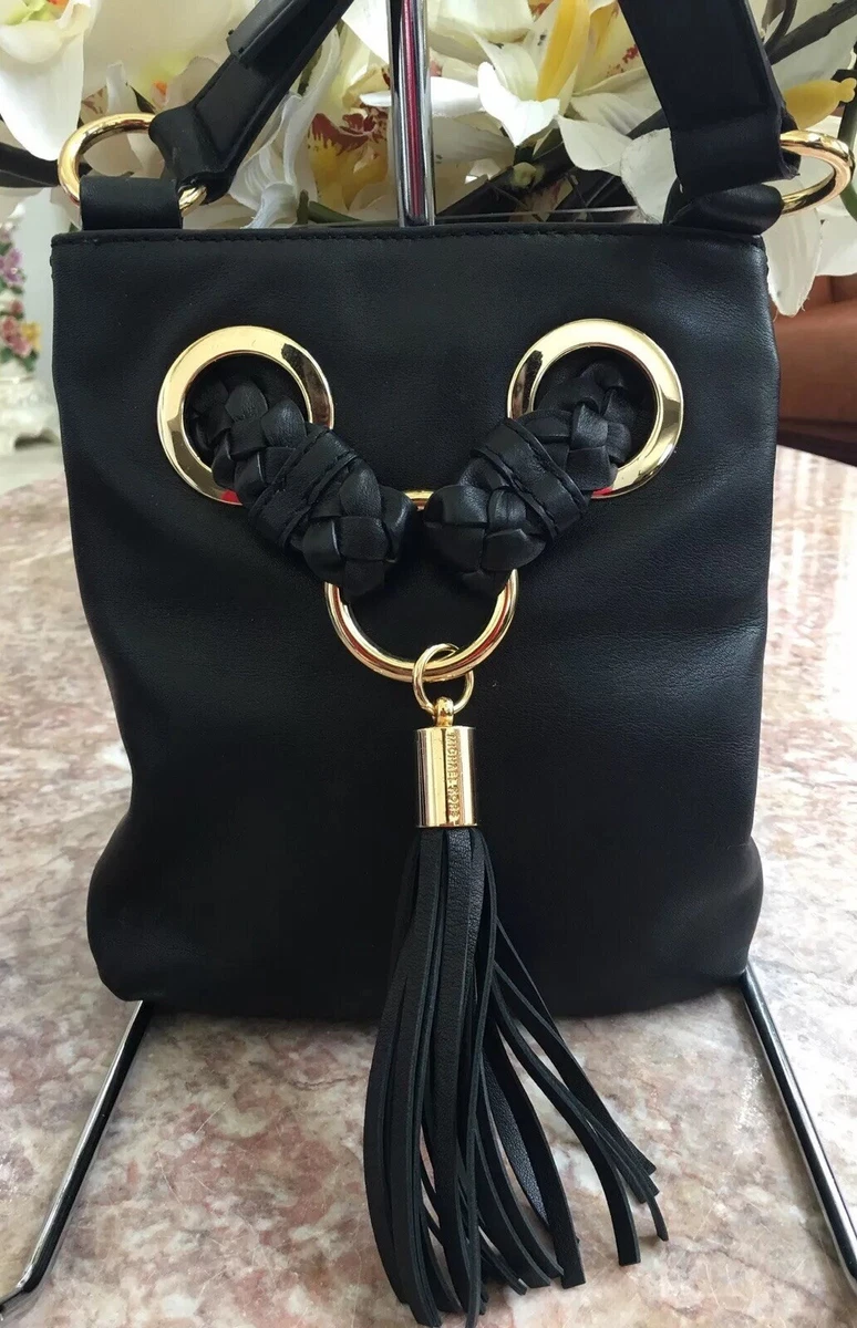 Michael kors black store tassel bag