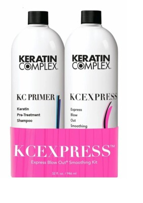 Keratin Complex KCEXPRESS Express Blow Out Smoothing Kit Treatment Shampoo 32oz