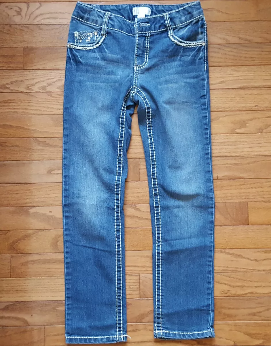 Target Xhilaration Girl s Light Acid Wash Jeans with accents Size 10