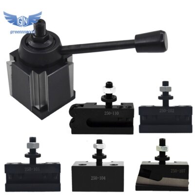 6Pack AXA 250-111 Wedge Type Quick Change Tool Post Holder Set Swing Dia 12''