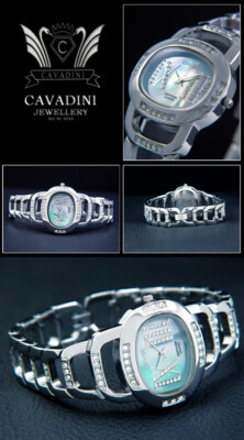 LADIES LUXURY CAVADINI WATCH SIMPLY GREAT & GORGEOUS MOTHER OF PEARL DIAL
