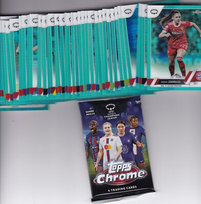 2022-23 Topps Chrome UEFA Women s Champions League AQUA PRIZM  -FINISH YOUR SET