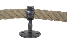 SEILTRÄGER  FÜR 30 MM HANDLAUFSEIL SCHMIEDEEISEN / SEILHALTER / WANDHALTER