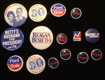 Lot of U.S. Presidential Campaign Buttons