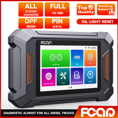 FCAR F802 Plus Diagnostic Tool DPF Regen Oil Reset for Heavy Duty Trucks