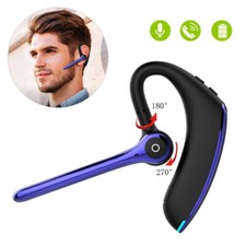 Bluetooth Wireless Headset Earphone Earpiece Hands-free Call for Android iOS