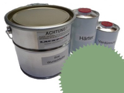 1 Liter Set 2K Autolack RAL 6021 Blassgrün Matt kein Klarlack Lackpoint Grün !