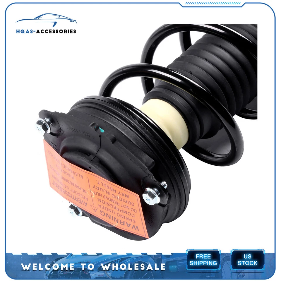 For 07-12 Nissan Versa Rear Shocks and Front Struts Control Arms + Tie Rod Ends Foto 3 de 4