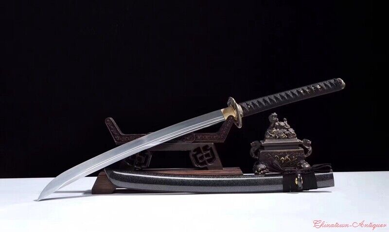 Japan Youtou Muramasa Sword Small Naginata Short Sword Pattern Steel Sharp  #2324