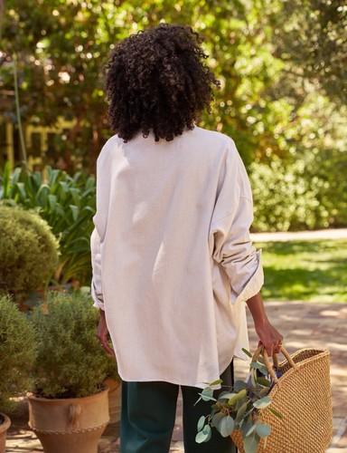 FRANK & EILEEN Italian Dream Denim MCLOGHLIN Utility Shirt Jacket Shacket XS/S - Picture 5 of 14