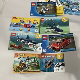 Lego City 7937 LOT Train Station Railroad Car Instruction Manual Booklets