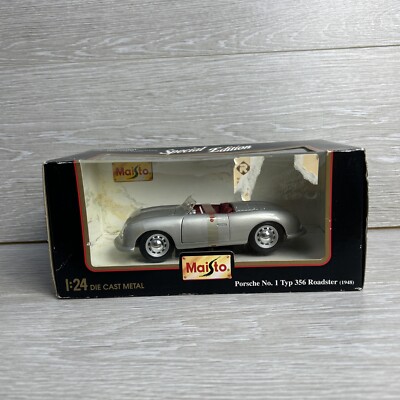 Maisto 1948 Porsche No. 1 Typ 356 Roadster 1948 Silver 1:24 Scale