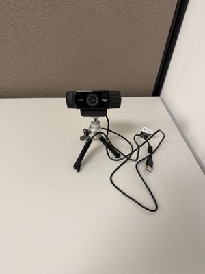 Logitech C922 Pro Stream Webcam 1080p USB with Tripod - Tested Working