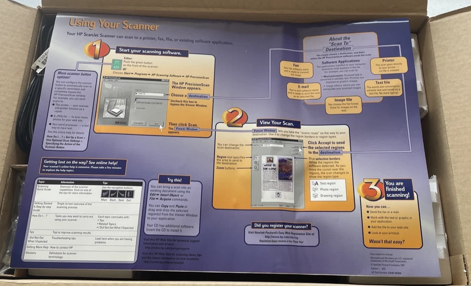 HP ScanJet 5100 Cse Color SCANNER Open Box Unused - Image 2 of 4