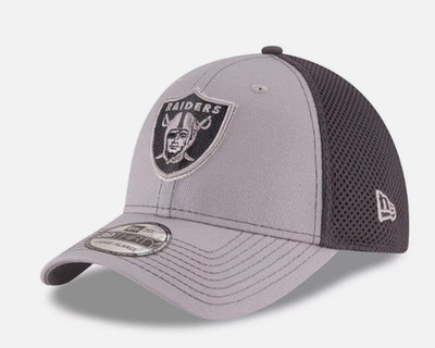 New Era Las Vegas Raiders NFL Grayed Out NEO 2 Men's 39THIRTY Stretch Fit Hat
