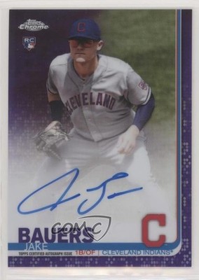2019 Topps Chrome Rookie Purple Refractor 88/250 Jake Bauers #RA-JB Auto RC w5v