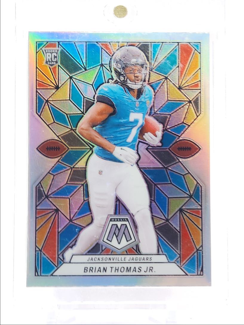 BRIAN THOMAS JR. 2024 MOSAIC STAINED GLASS ROOKIE SILVER PRIZM RC Q4641
